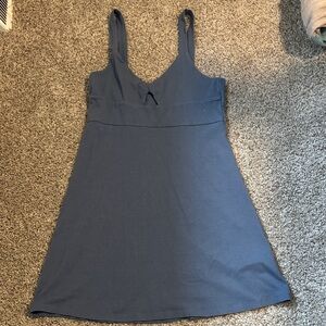 RVCA Blue Keyhole Cutout Dress